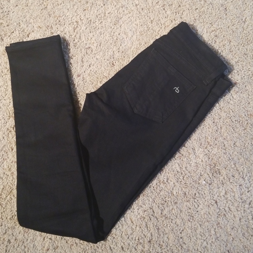 Rag & Bone Black Denim Skinny Jeans